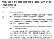 中国足协公布下赛季亚冠名额顺位：足协杯冠军参加正赛