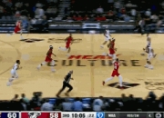 突然发力！热火第三节上来打了波14-2反超太阳7分