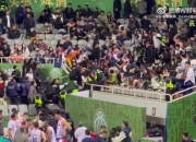 🤯广东同曦赛后有球迷几乎要翻越护栏与人干架 随后被保安劝下